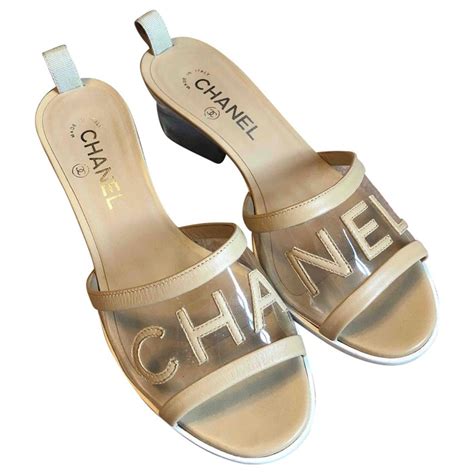 chanel perspex mules|Chanel 2012 Leather Mules .